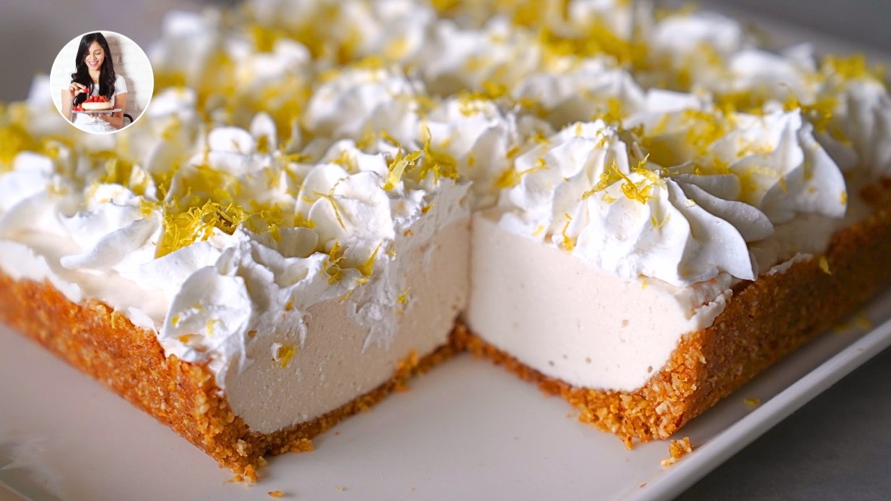 Delicioso Postre de Limón y Queso -Sin Azúcar y Sin Horno! | Auxy