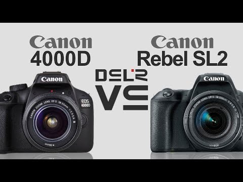 Canon EOS 4000D vs Canon EOS Rebel SL2 (200D/Kiss X9)