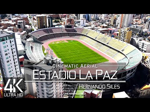 【4K】🇧🇴 Estadio Hernando Siles from Above 🔥 La Paz 🔥 BOLIVIA 2025 🔥 Cinematic Wolf Aerial™ Drone Film