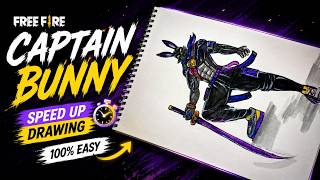 FREE FIRE DRAWING || CAPTAIN BUNDLE BUNDLE || BANDAL DRAWING EASY DRAWING FREE FIRE MAX | FFMAX