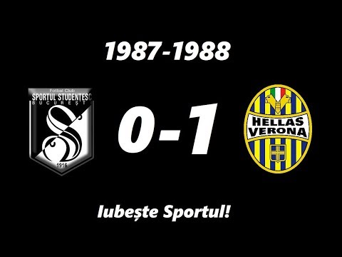 1987-1988 SPORTUL STUDENȚESC - Helas Verona  0-1 (UEFA)