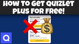 HOW TO GET QUIZLET PLUS FOR FREE! *EASY*