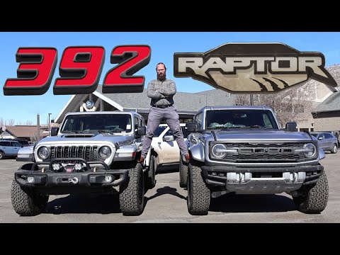 Which Halo Off-Roader Is Best? (2025 Ford Bronco Raptor vs Jeep Wrangler Rubicon 392)
