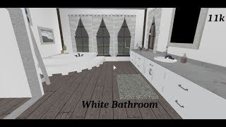How To Decorate A Bathroom In Bloxburg म फ त ऑनल इन - roblox bloxburg white bathroom speedbuild