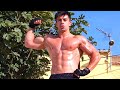 young bodybuilder showing his pumped muscle | flexing | muscle worship