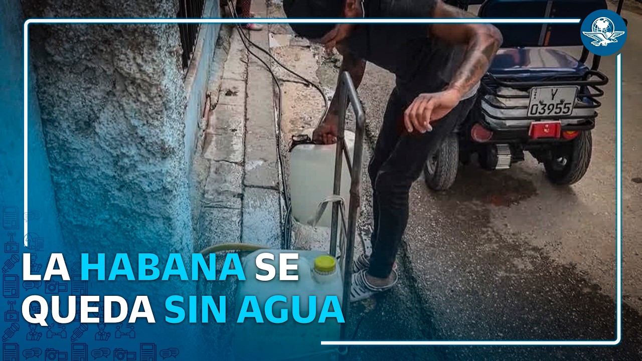 Crisis de agua en Cuba obliga a habitantes de La Habana a buscarla en las calles