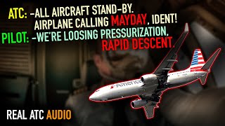 Download lagu RAPID DESCENT After Losing Pressurization. REAL ATC mp3