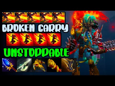 BROKEN CARRY HUSKAR - UNSTOPPABLE TEAM FIGHT - DOTA 2 GAMEPLAY