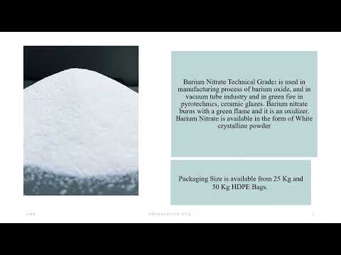 Barium Nitrate Powder