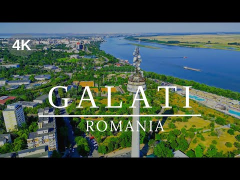GALATI, Romania 4K Drone 🇷🇴 | Aquapark | Danube Bridge or Braila Bridge | Галац, Румунія