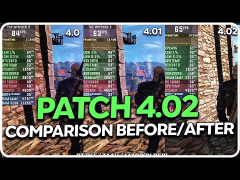 The Witcher 3 Next-Gen Patch 4.02 - Before vs After Performance | RTX 3070 | R5 5600x