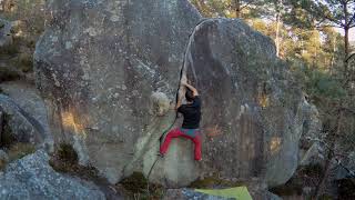 Video thumbnail of Chouchounette, 4a. Fontainebleau