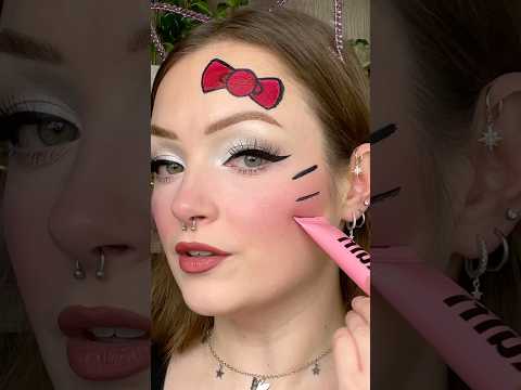 Suka Hello Kitty? Coba makeup hack ini deh, bikin tampil cute dan siap untuk Halloween! ❤️✨