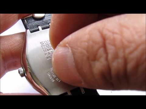 Swatch irony How to change the strap pim and battery