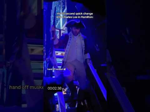 my 15 second quick change in Hamilton 😳 #broadway #actor #pov #backstage #musical #theatre