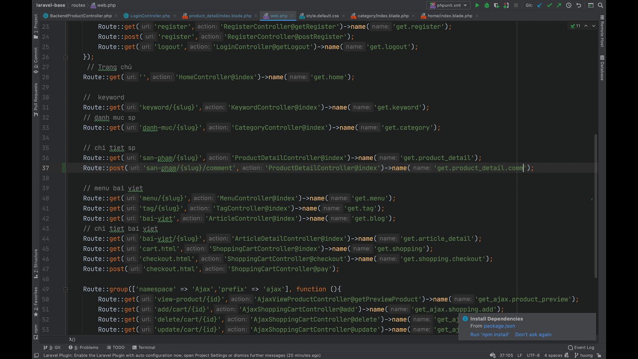 Đồ án tốt nghiệp - Build core website bán hàng bằng laravel 8x - Phần 13