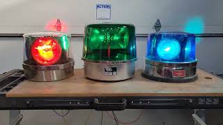 Beacon Size Comparison. Unity RV-46, Mars Tri Lite Mark-12, Federal Signal Power Light 184