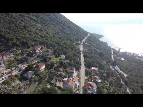 Flight over Stavros village of Ithaca island of Greece 10-11-2022 3:30pm
