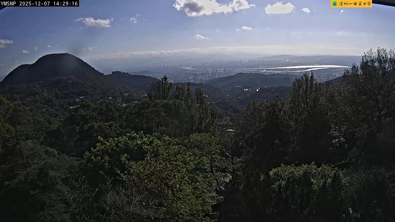 陽明書屋遠眺台北盆地