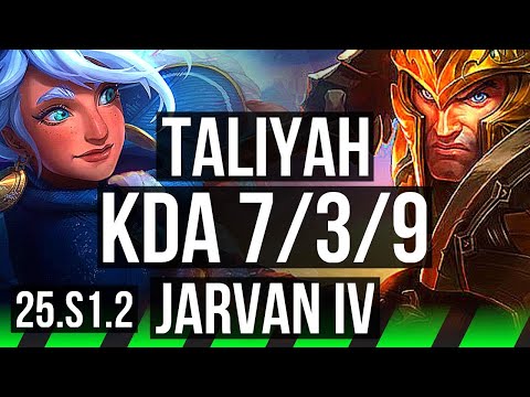 TALIYAH vs JARVAN IV (JGL) | 7/3/9 | KR Master | 25.S1.2