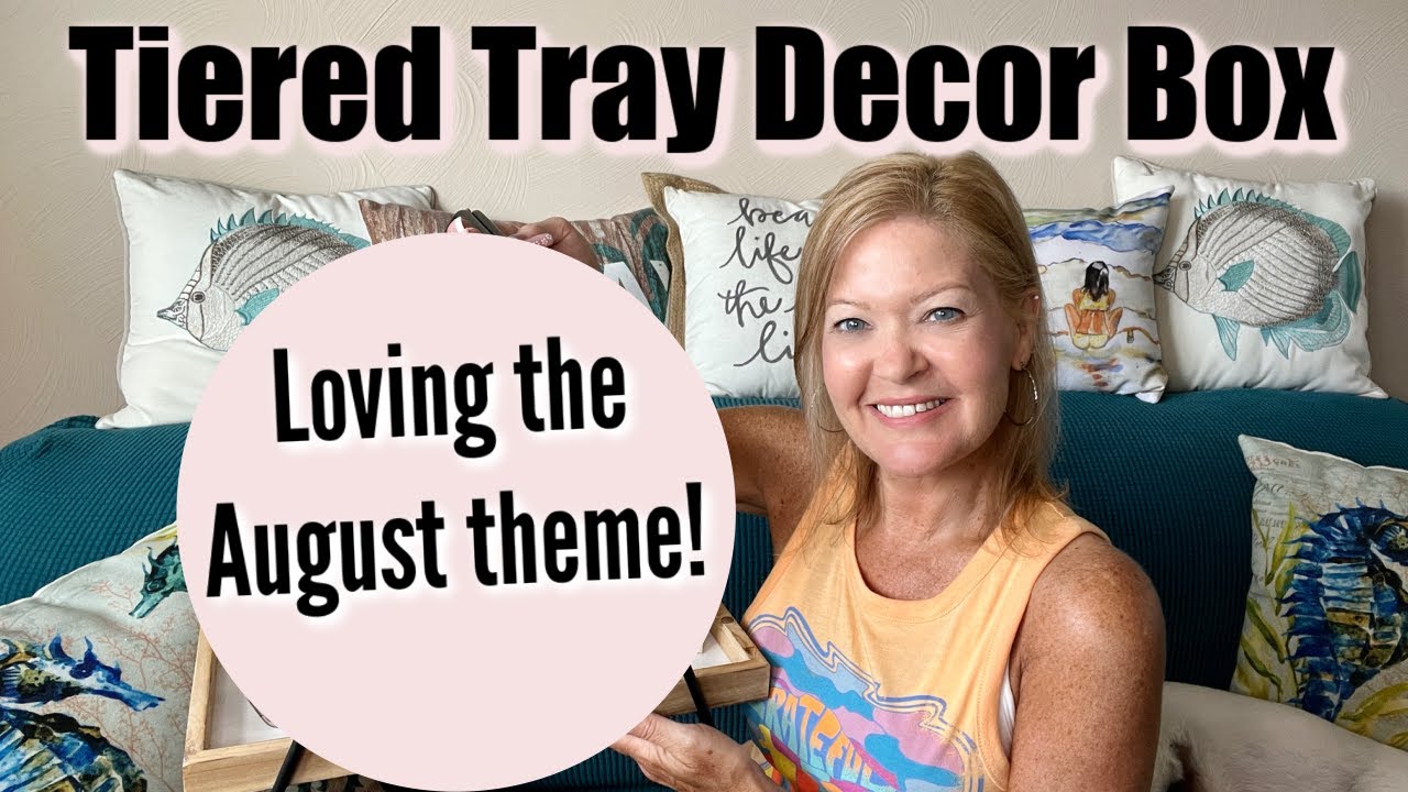 Tiered Tray Decor Box | August 2023 | It's All About The Coffee