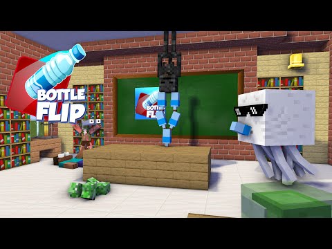 Monster School : BOTTLE FLIP CHALLENGE 2024! letsgoo😱