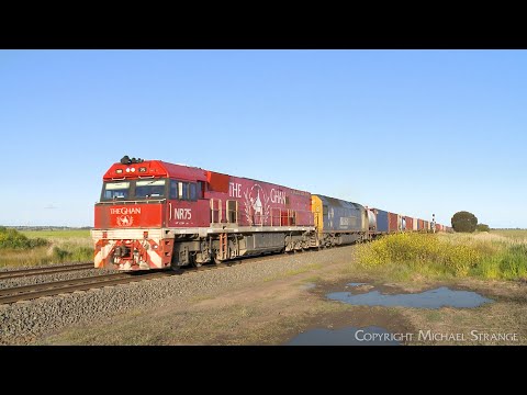 6MA5 Pacific National Freight Train With NR109 & AN2 (4/11/2022) - PoathTV Australian Railways