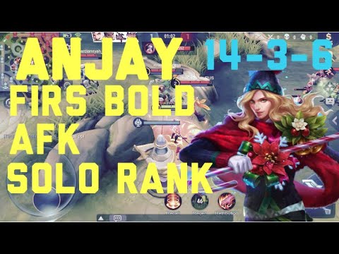 ANJAY| mobile legend,firstbold,afk,solo rank TETAP WIN Lancelot Gameplay