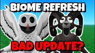 BIOME REFRESHER UPDATE, GOOD OR BAD All Badges, 99 Nights in the Forest Update #roblox