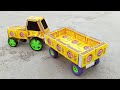 How To Make Matchbox Tractor At Home Diy Electric JCB Tractor With Trolley