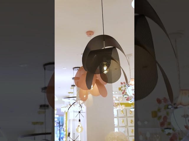 انارة علاقي حديد مودرن زهري