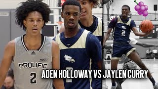 Jaylen Curry Shows Off CRAZY Layup Package VS Aden Holloway & #6 Prolific Prep!! Hoopsgiving 2022