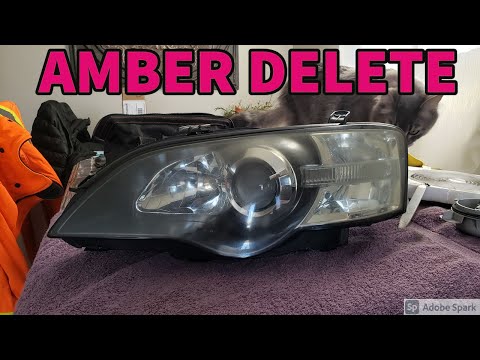 HOW TO: Amber Headlight Reflector Delete (05-07 Subaru Legacy / Outback)