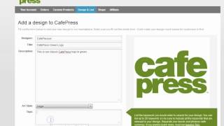How to Design & List at CafePress