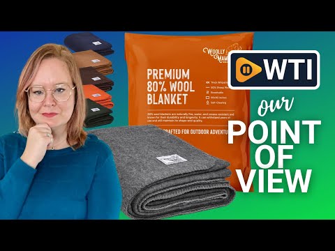 Woolly Mammoth Woolen Co. | Extra Large Merino Wool Camp Blanket | Perfect Outdoor Gear | Bedroll for Bushcraft - WTI product video review