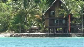 preview picture of video 'Pearl Farm resort, Samal island view from the sea'