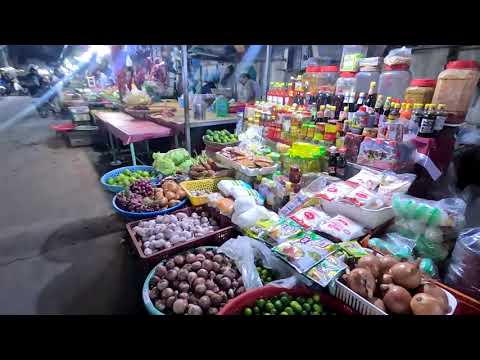 Amazing Cambodian food market scenes, massive food tour