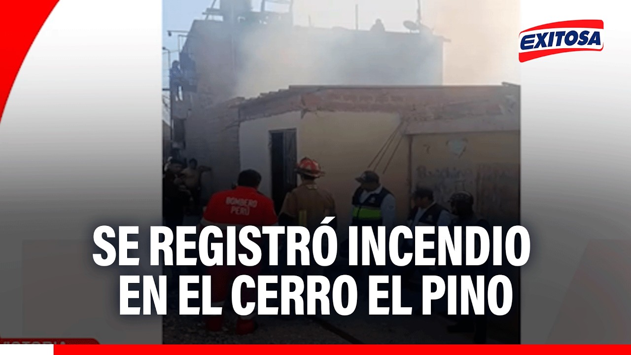 🔴🔵 Incendio código 1 se registró en el cerro El Pino: Bomberos lograron controlar el siniestro