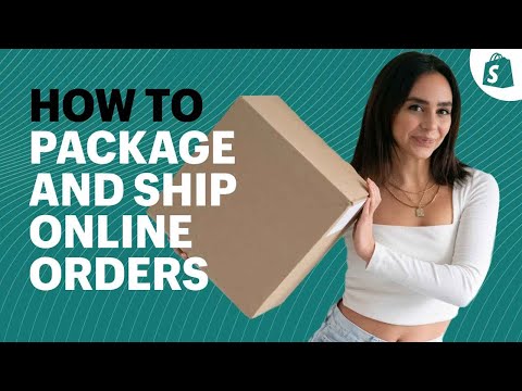 Part of a video titled How to Package and Ship Orders Ecommerce Shipping for Beginners