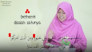 Download lagu Belajar Irama Bayyati Tajwid Mudah Surah Albaqoroh 96-100 Oleh Yosi Nofita Sari mp3