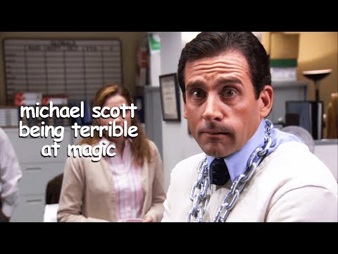 michael scott being bad at magic for almost 5 minutes | The Office US | Comedy Bites