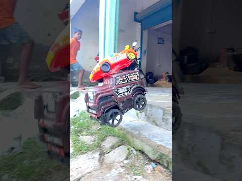 Lamborghini vs Mahindra tharlover jaiveeru my tractor le aya #shortfeed #ytshorts #thar