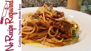 Spaghetti Bolognese - NoRecipeRequired.com