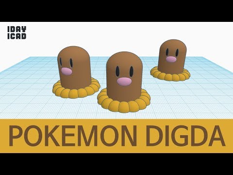 [1DAY_1CAD] POKEMON DIGDA by 1DAY_1CAD - Thingiverse