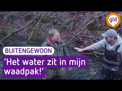 Plons! Harm valt in het water tijdens opnames van BuitenGewoon - BuitenGewoon