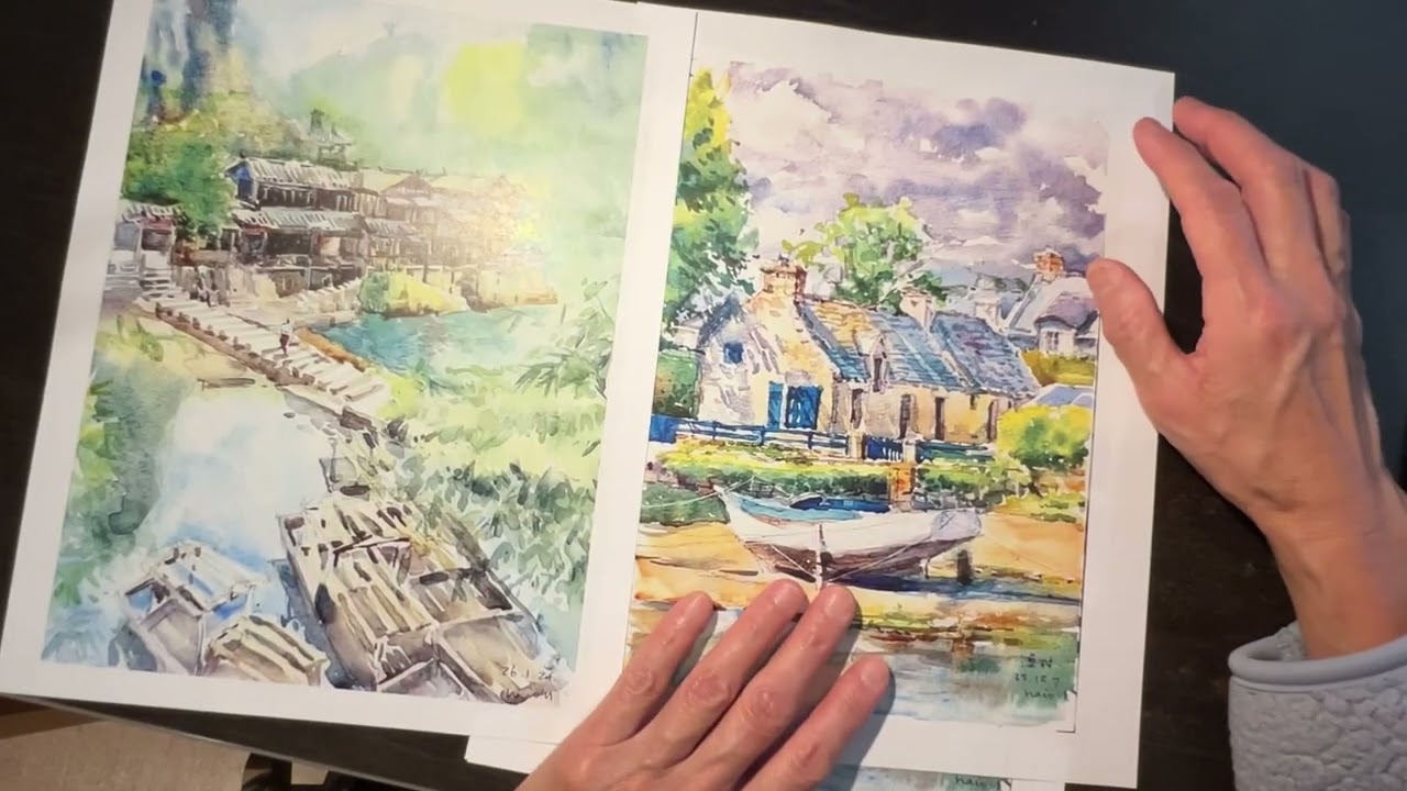 List my sister's painting on Etsy