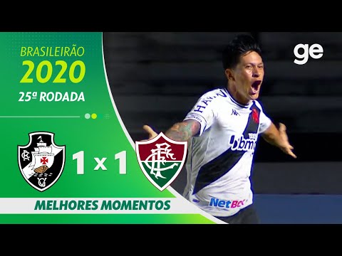 VASCO 1 X 1 FLUMINENSE | MELHORES MOMENTOS | 25ª RODADA BRASILEIRÃO 2020 | ge.globo