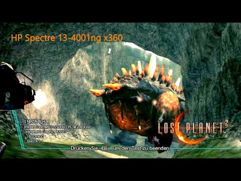HP Spectre 13-4001ng x360 - Lost Planet 2 Benchmark Typ B ►► notebooksbilliger.de
