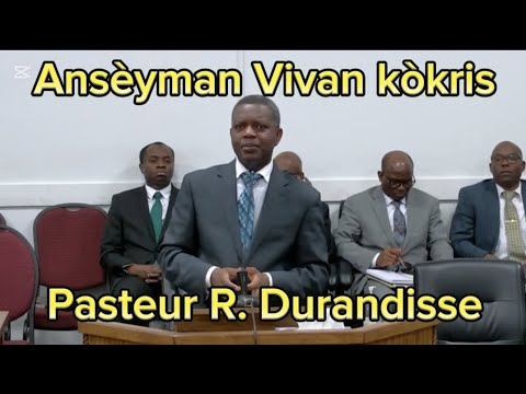 Ansèyman vivan kòkris - Past. Durandisse - Se sa kap sòti andedan lòm ki souyel (Marc 7: 20-23)