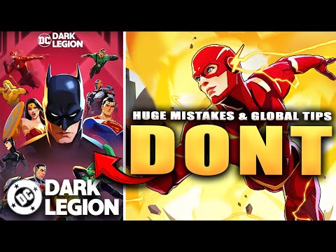 DONT MAKE THESE MISTAKES & GLOBAL BEGINNER GUIDE! (DC Dark Legion)